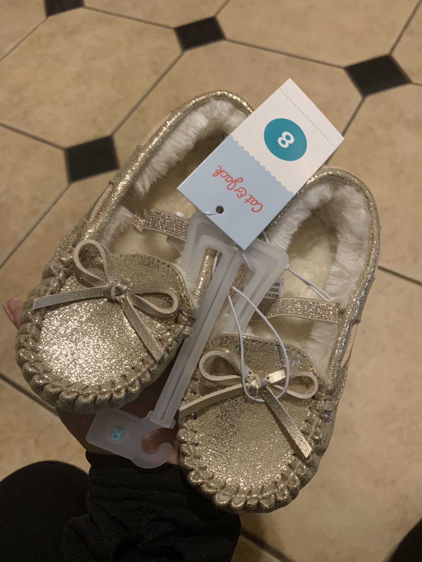 Brand New Cat And Jack Warm Mocassins Size 8c $10 Each