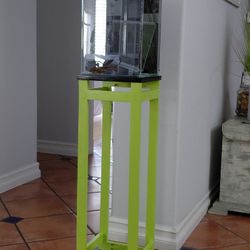 10 gallon Fish tank with new custom stand , Light, $85 Obo