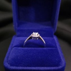 VVS1 Moissanite GRA Certified S925 Silver Ring