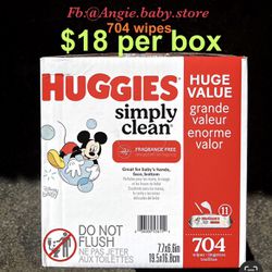 Huggies Simply Clean 704 Counts 