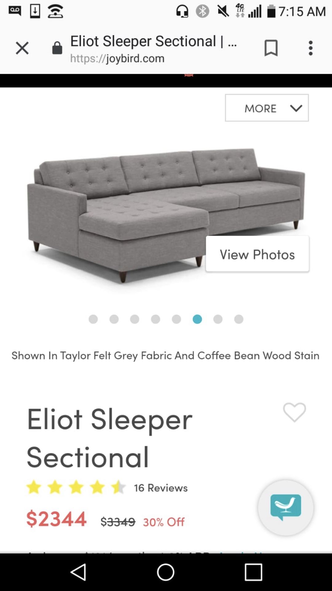 Joybird Eliot Sleeper Sofa Reviews Baci Living Room