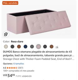 Ottoman storage (pink color )