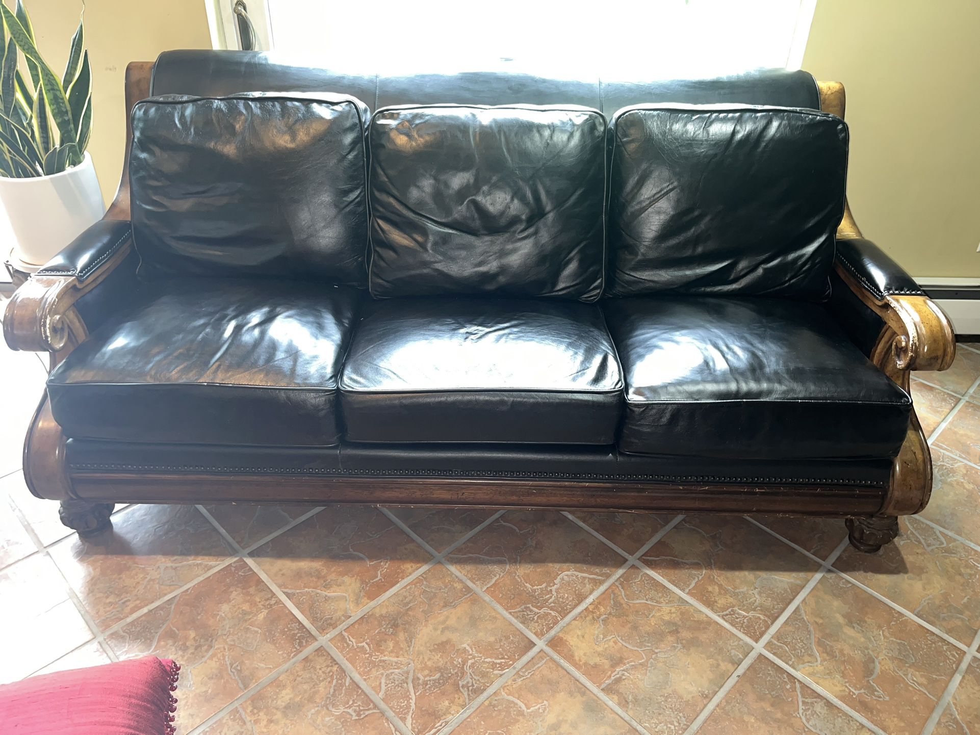 FREE! Leather Couch Set