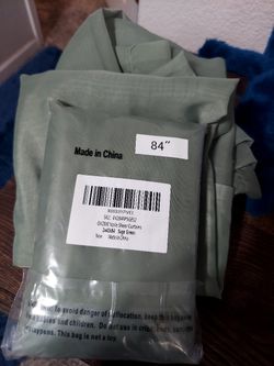 Sage Green Sheer Drapes 42x84 