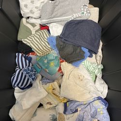 Bin Ful Of Baby Boy Clothes 100+ Items 