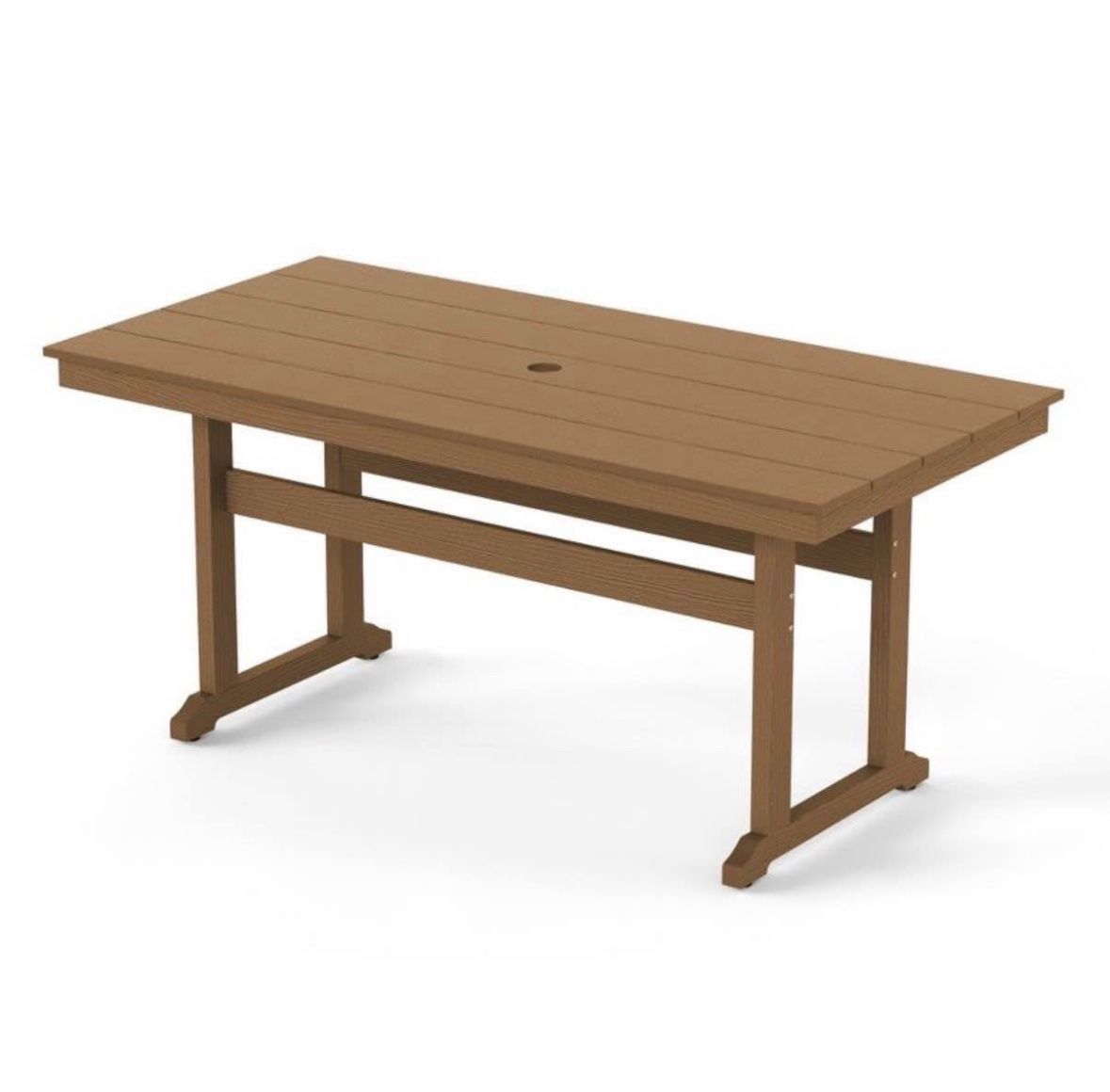 Brown HDPS Dining Table 