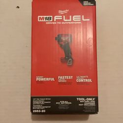 Brand New Milwaukee M18 Fuel Brushless 1/4” Impact Driver ( Tool Only ).      120 Firm on Price.      120 Firme en Precio.