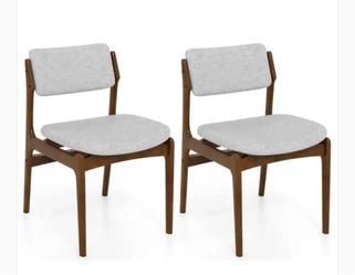 Set of 2 mid century modern dinning chairs