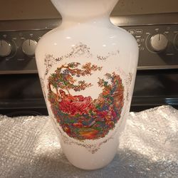 LAPET SIGNED ITALY CASED ART GLASS COURTING COUPLE 