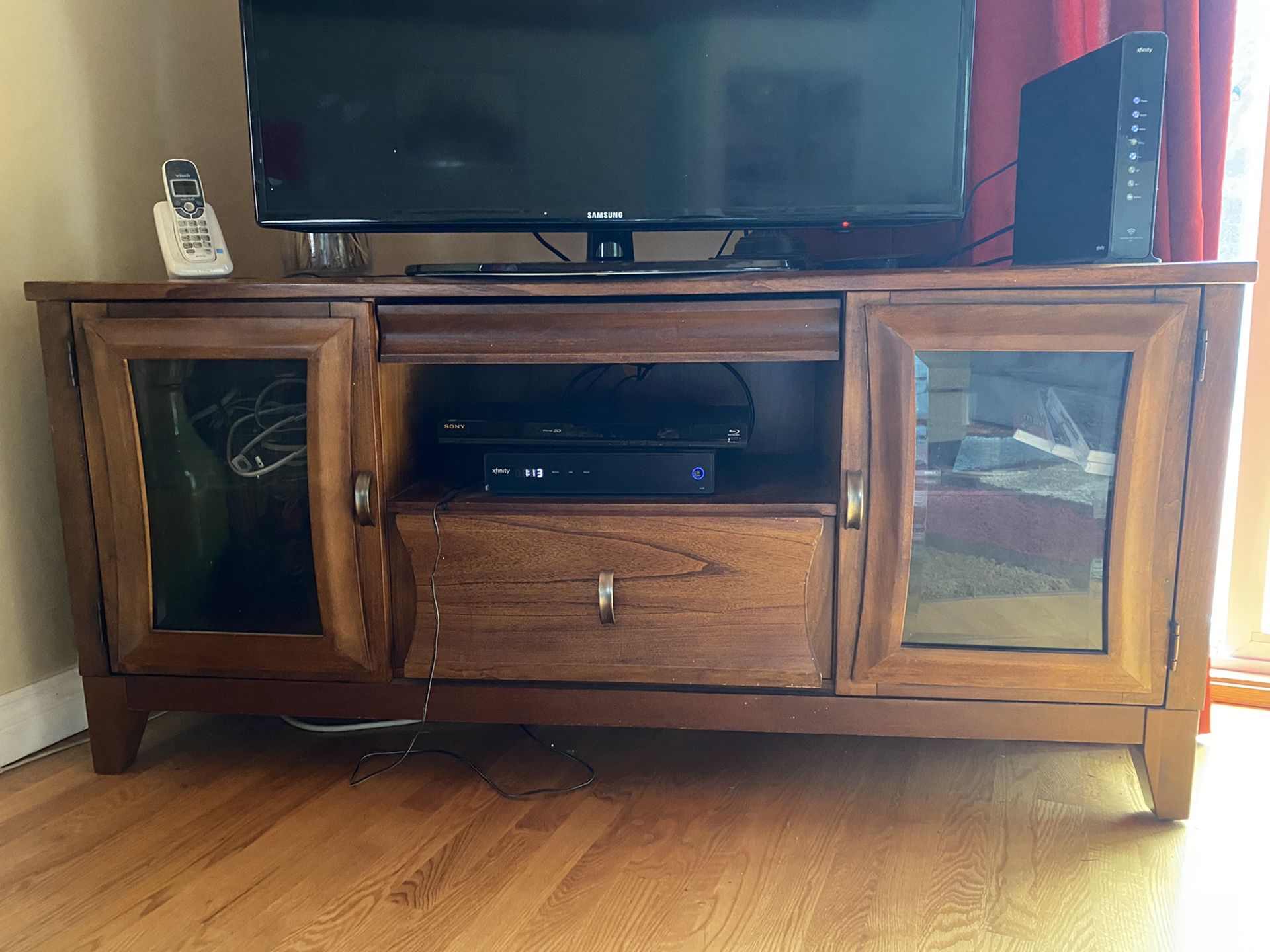 Real wood TV stand NEED GONE ASAP