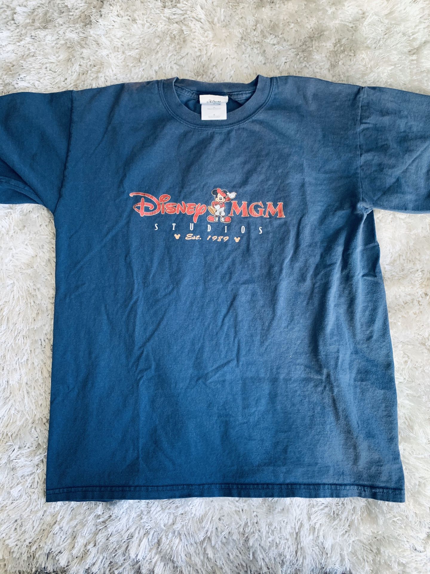 Vintage Disney MGM Studios T Shirt Navy 1989