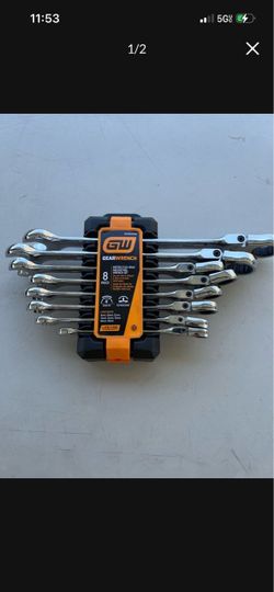 GearWrench 8-Piece Metric Flex Head Ratcheting Wrench Set