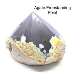 Agate Genuine Freestanding Point from Brazil 355g