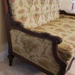 Old Hickory Tannery sofa and armchair. read DESCRIPTION