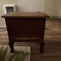 Antique Wooden Nightstand / Storage Chest