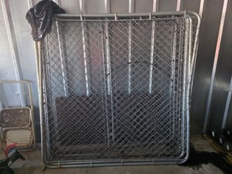 140 inch x 70 inch Dog Encloser. Chain link fence.