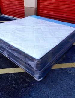 NEW KING PILLOW TOP MATTRESS AND BOX SPRING 💯% QUALITY & CONFORM 👌