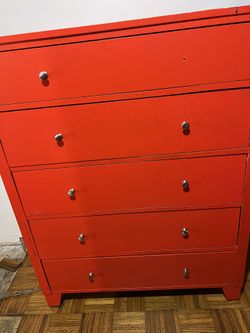 Red Dresser