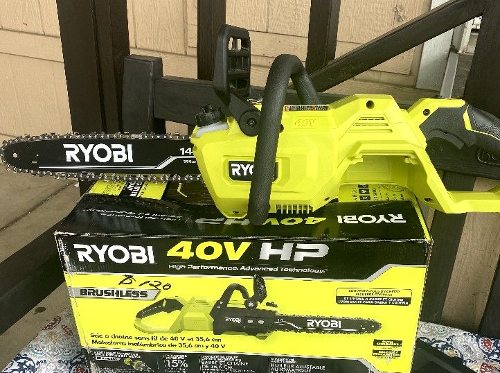 Ryobi 40 V HP Brushless 14" Battery Chainsaw TOOL ONLY