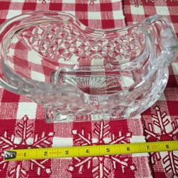 Vintage Lead Crystal Sleigh 
