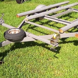 Galvanized Double Jet Ski Trailer. New Wheels, New Bunks, New Winch, New Lights, New Carpet, New Wires . Ready To Load...