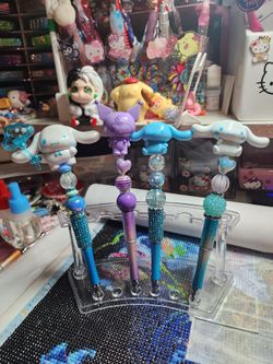 Custom beaded writing pens