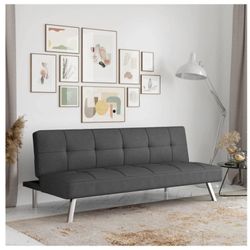 Charcoal Gray Futon Sofa NEW IN BOX