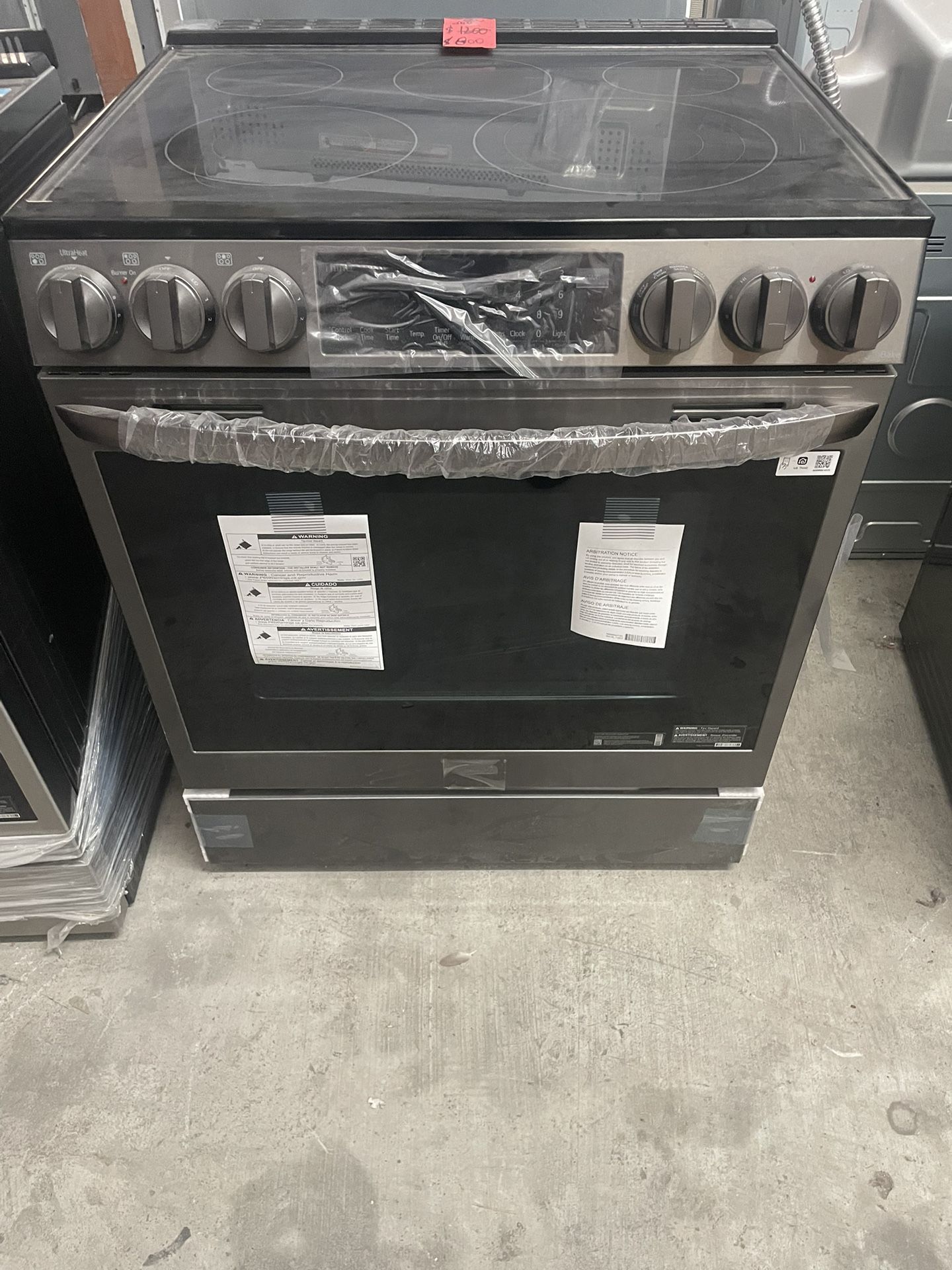 LG electric stove