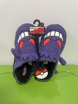 NEW Sold Out Pokemon Sherpa Gengar Slippers Small 7/8