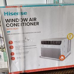 New Hisense 550 Sq Ft Window Ac Unit With Heater
