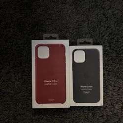 iPhone 11 And iPhone 12 Mini Leather Cases 