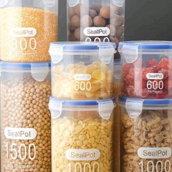 3 Piece Canister, Clear Round Plastic Storage, Plastic Grain Storage Airtight Tank , Food Storage Jars 3 Pcs Set, NEW.

In Stocks if you need more!

 