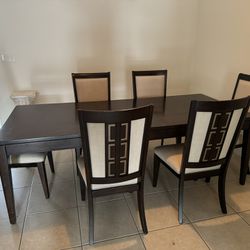 Dining Table Plus 6 Chairs