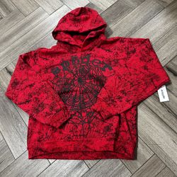 Spider Hoodie Red/black