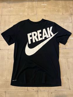 Nike dri-fit “Freak” graphic athletic black tshirt size medium
