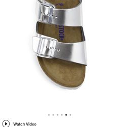 Birkenstock Arizona Silver Size 10 (41)