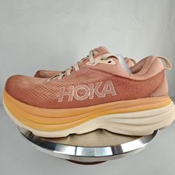 Size 9.5 US Women's HOKA Women's Bondi 8 in Sandstone Cream