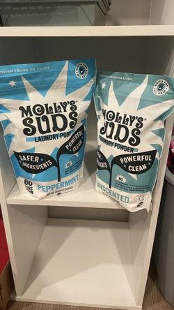 Mollys suds laundry powder/pods $20