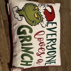 The grinch pillow