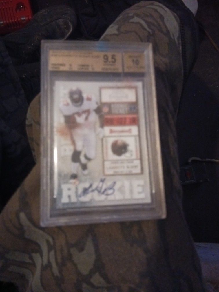 9.5 Legarrette Blount Rookie card ( graded by Beckett)