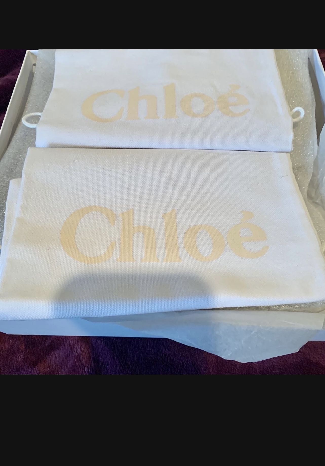 Authentic CHLOE DUST BAGS FOR SHOES Or Small Wallets