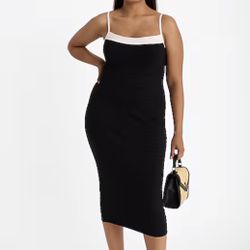 Express Body Contour Dress, Size XL Spaghetti Straps 