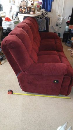 Burgundy couch
