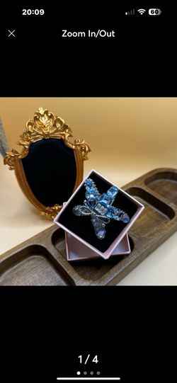 Starfish Crystal Hair Clip 