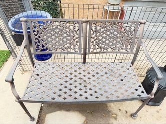 Cast iron bench