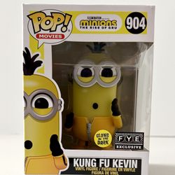 DISNEY MINIONS KUNG FU KEVIN GID FUNKO POP. FYE EXCLUSIVE. 