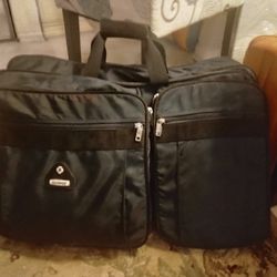 Blue Samsonite Nylon Bag Large