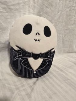 Squishmallows plush of Jack Skellington from Disney's The Nightmare Before Christmas