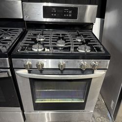 LG Stainless steel 5 burner range stove 