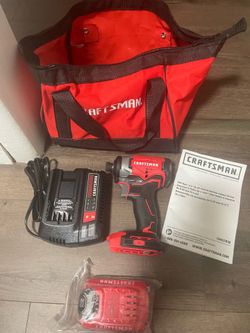 CRAFTSMAN V20 20V MAX Brushless 1/4” Cordless Impact Driver, modelo CMCF810C1.